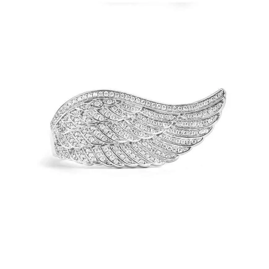 Women's Diamond Angel Wing Ring - Image 3