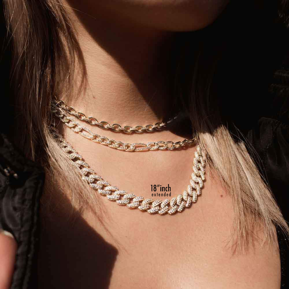 Women's Diamond Cuban Choker Necklace - Image 3
