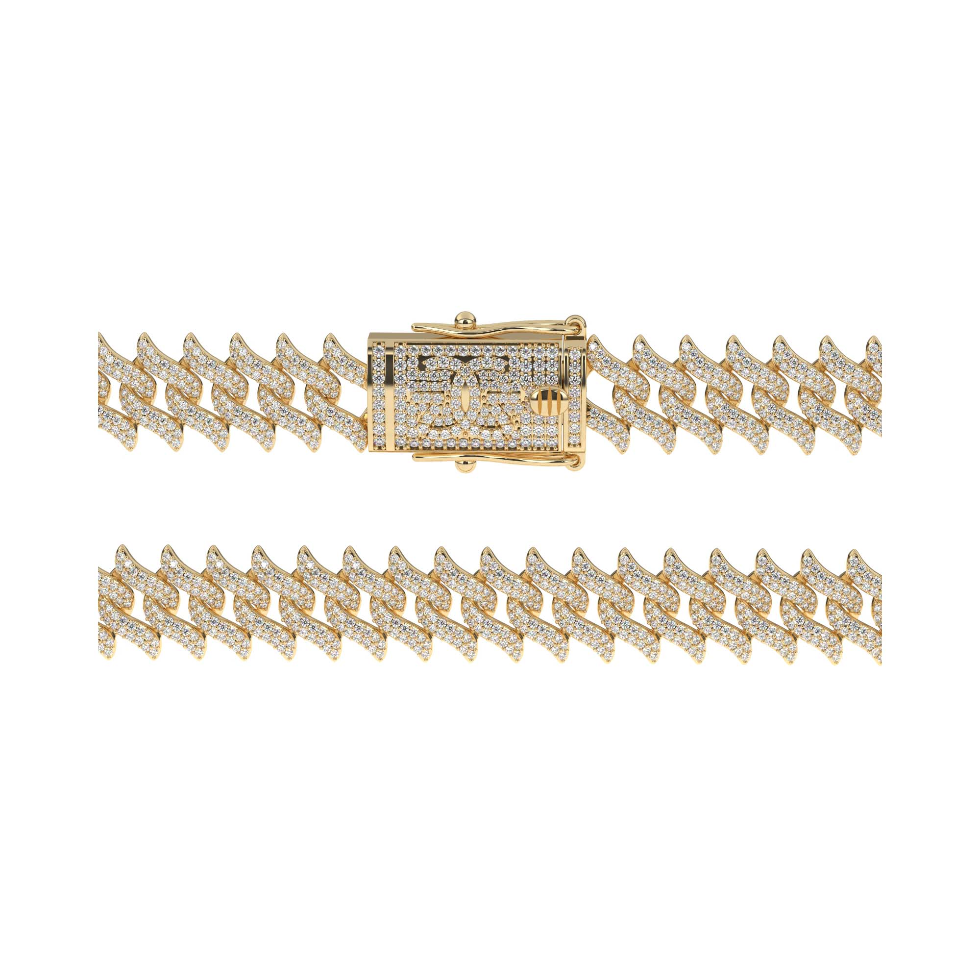 Women's Diamond Spiked Laurel Cuban Link Chain - Image 7