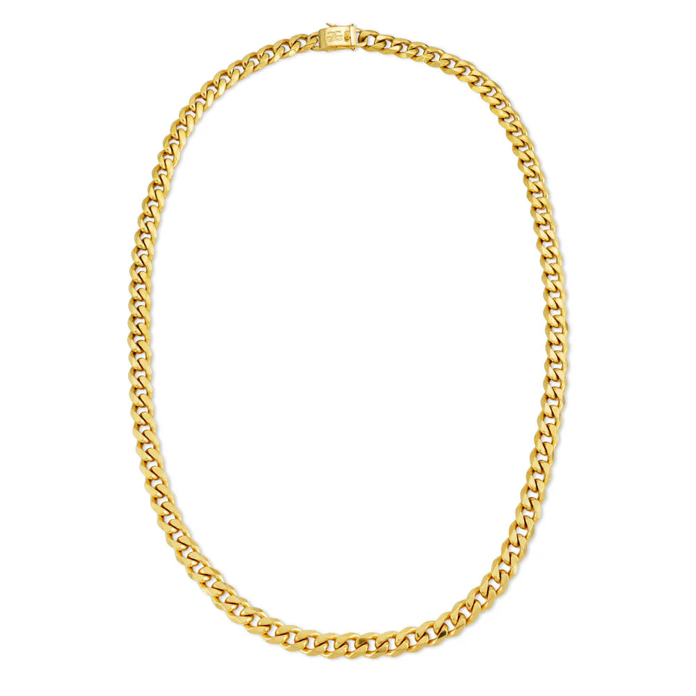 Women's Flat Edge Cuban Link Chain - Image 4
