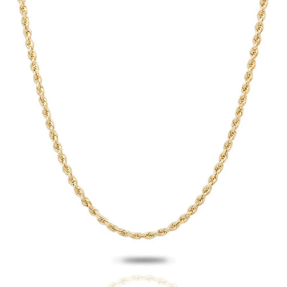 Women's Gold Rope Chain 4mm - Image 3